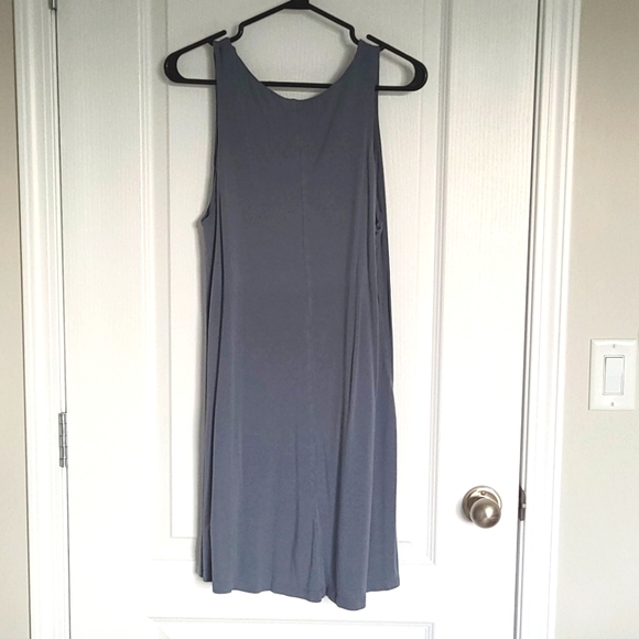 Shift dress in gray-blue colour. - Picture 2 of 2